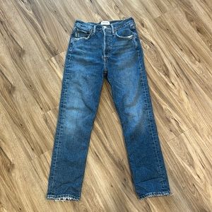 AGOLDE Dark Wash Ankle Jean
